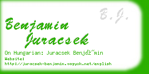 benjamin juracsek business card